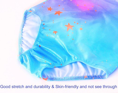 Domusgo Gymnastics Leotards - Sparkly One-Piece Tumbling Outfit for Girls | Stylish & Comfortable
