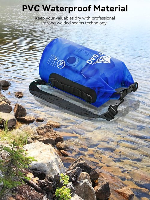 HEETA Waterproof Dry Bag - Lightweight Roll Top Storage for Travel & Outdoor Activities | 5L/10L/20L/30L/40L