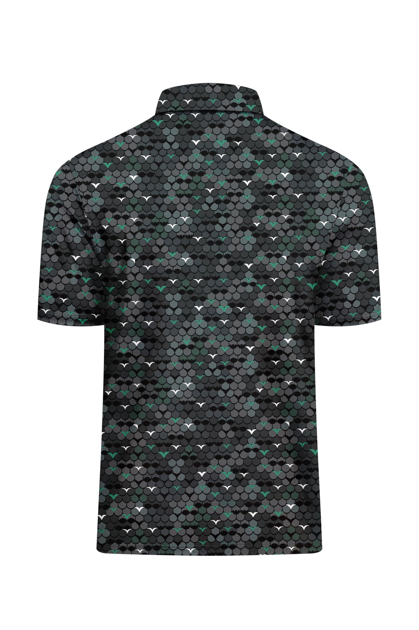 SWISSWELL Mens Golf Shirt Short Sleeve Funny Patterns Polo Shirts for Men Performance Collared Spring Athletic Tshirt Green XL