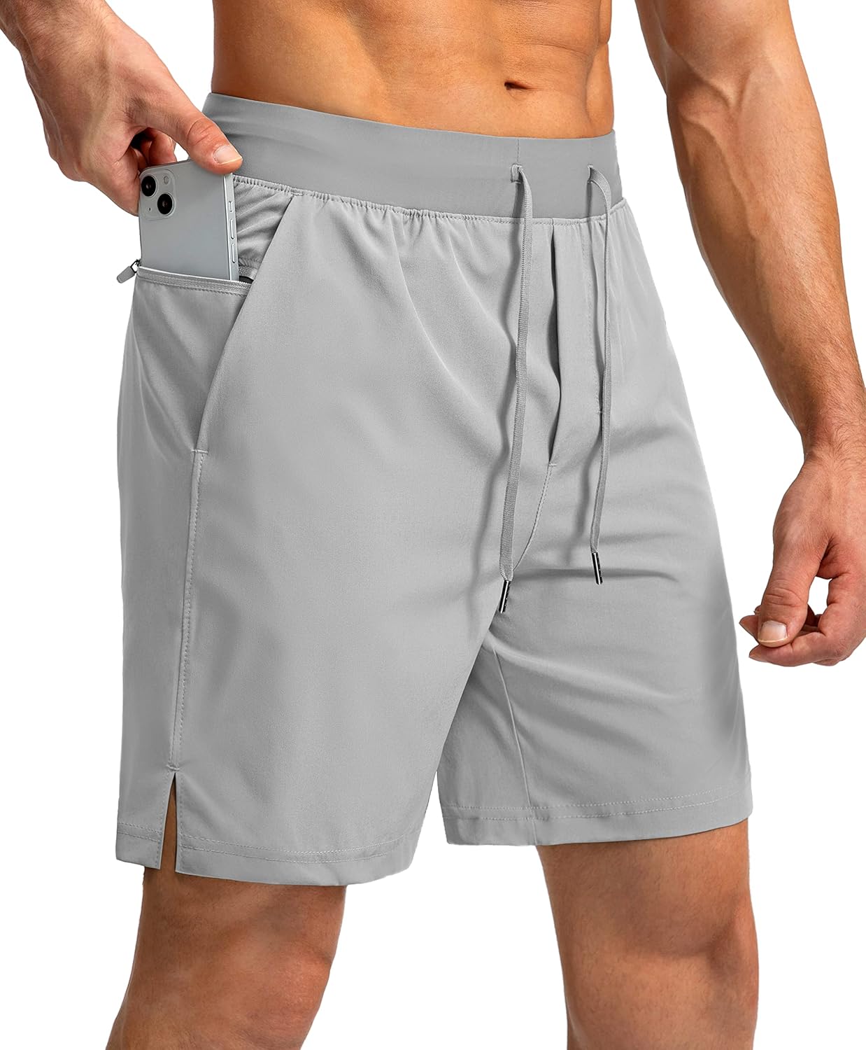 Soothfeel Men's Running Shorts - Lightweight Quick-Dry Athletic Shorts with Zipper Pockets | 9"/7"/5" Sizes