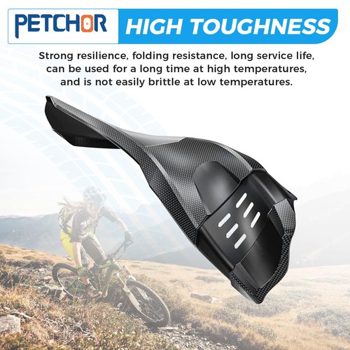 PETCHOR 2 PCS Universal Mountain Bike Fender, MTB Bicycle Mudguard, Front and Rear Fenders Mud Guard, 11.4" Length 3.5" Width