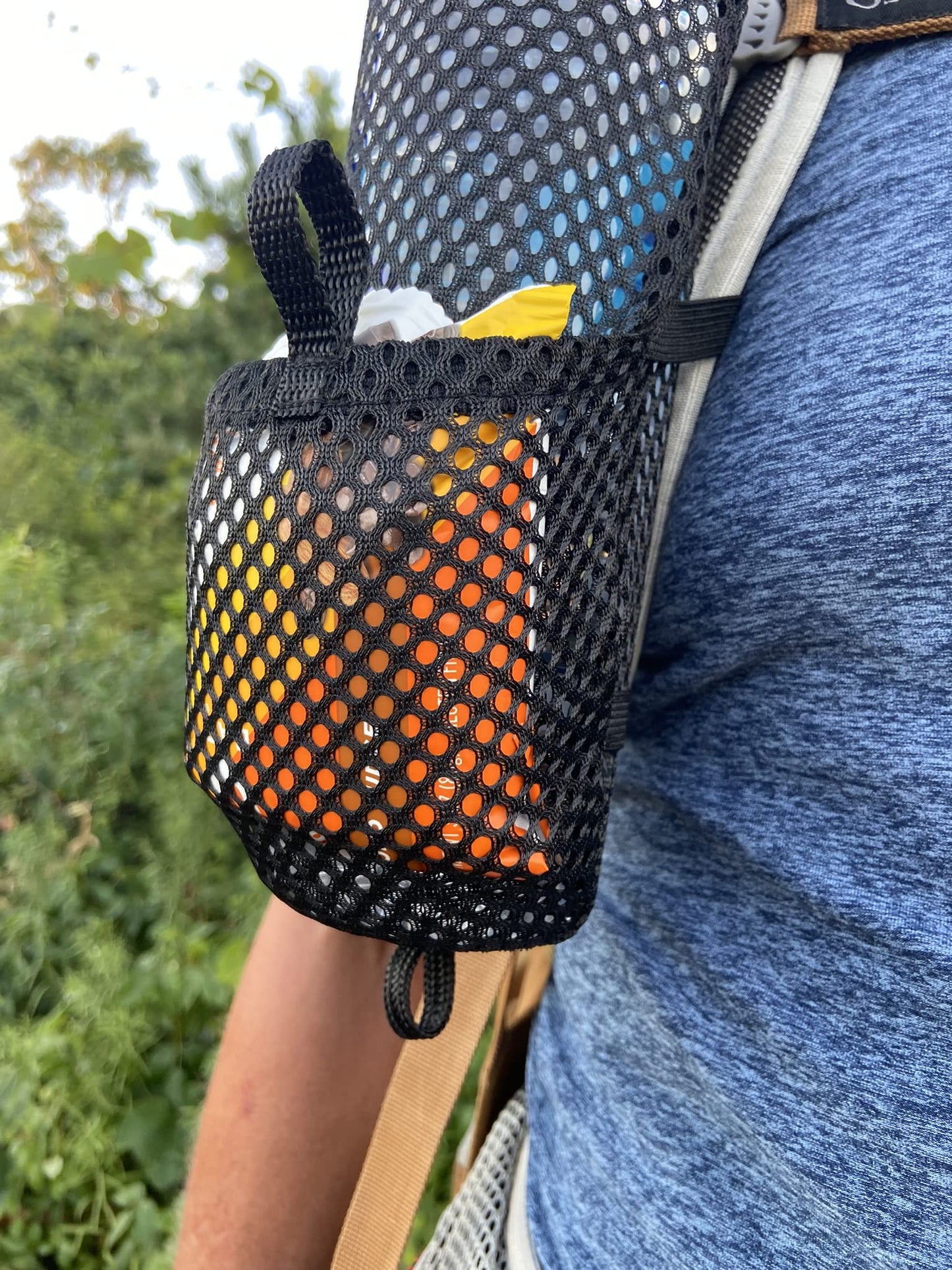 Mountain Mike Hiking Gear Backpack Water Bottle and Snack Holder