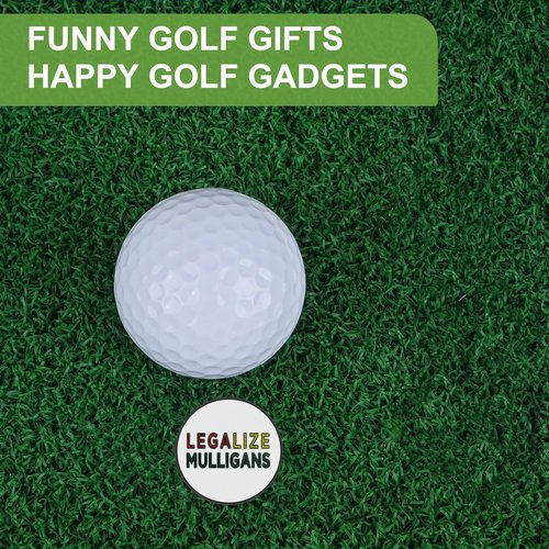 ZZHAO Golf Ball Marker Sets, Funny Golf Accessories, Golf Gifts for Men 25 MM-6Pcs