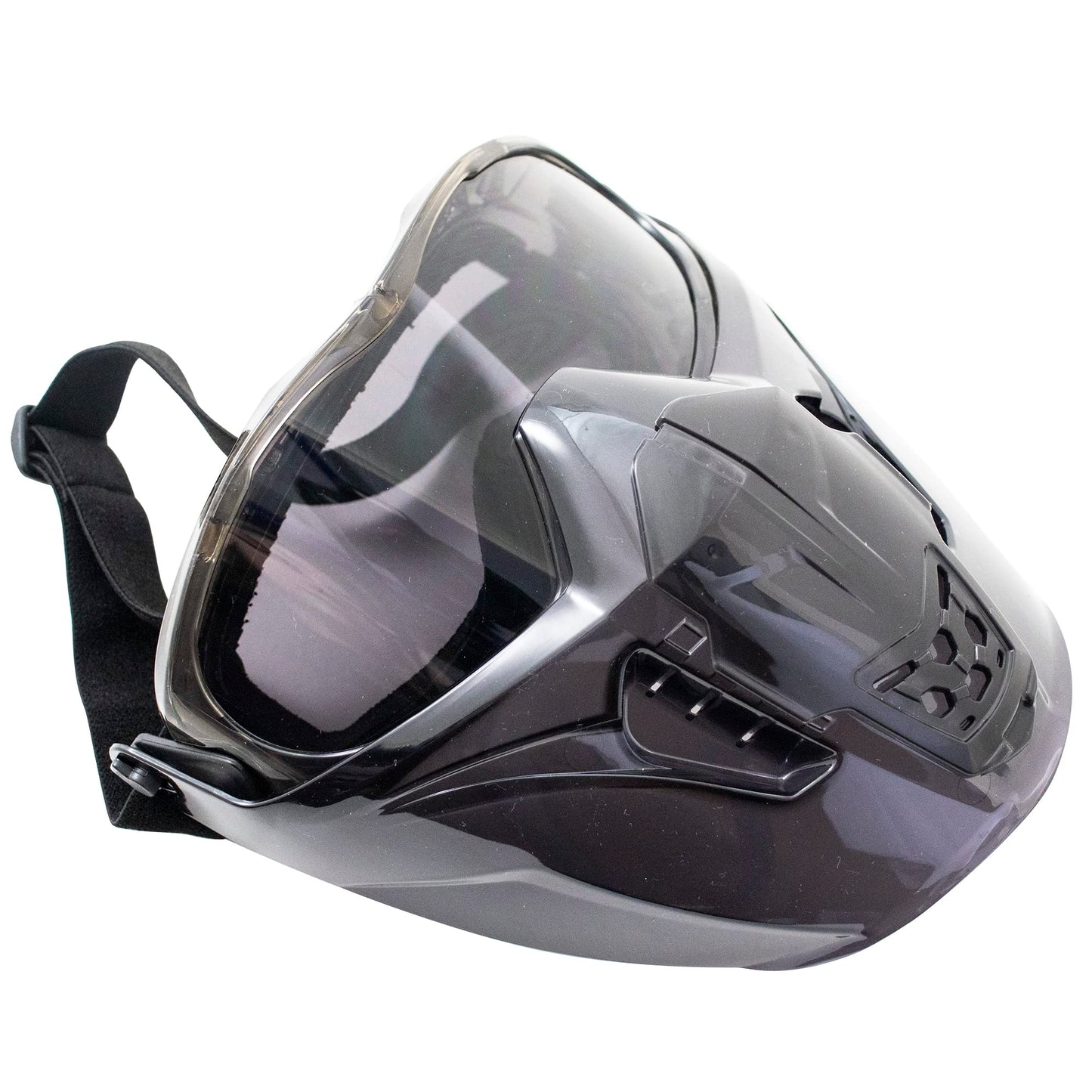 Global Vision Maskot Padded Motorcycle Goggles with Removable Mask ANSI Z87.1 Safety Goggles for Men or Women Black Frame Smoke Antifog Lens