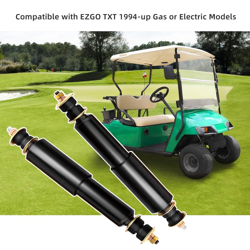 Roykaw EZGO TXT Golf Cart Front and Rear Shock Absorbers Kit for 1994-Up Gas & Electric Models, Replaces OEM #76418-G01,70248-G01,70324-G01,76419-G01,70928-G01,Nivel Part #5006