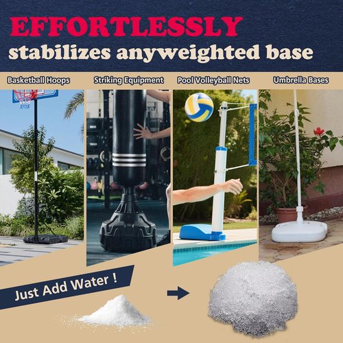 AceGold Sand & Sand Bag Alternative Polymer - 25oz Base Weighted Gel for Anchoring Basketball Hoops & More