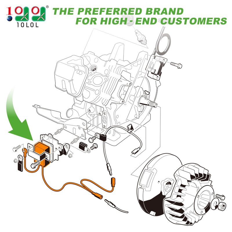 10L0L Golf Cart RPM Rev Limiter for FE290 FE350 Club Car Gas DS 1992-1996, Replaces OEM: 1016511