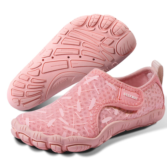 SEEKWAY Barefoot Water Shoes for Kids - Wide Toe Box and Quick-Dry Sand Shoes Toddler for Hiking Swim Beach Pool Kayak Sport Accessories, Camping Essentials Non-Slip for Boys Girls Sizes
