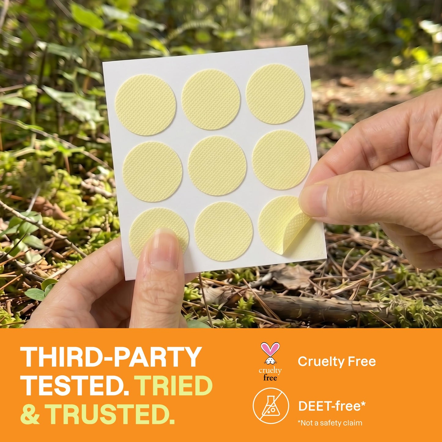 Cliganic Mosquito Repellent Stickers (160 Pack) - Patches for Kids & Adults, Natural DEET-Free, Citronella Essential Oil Infused