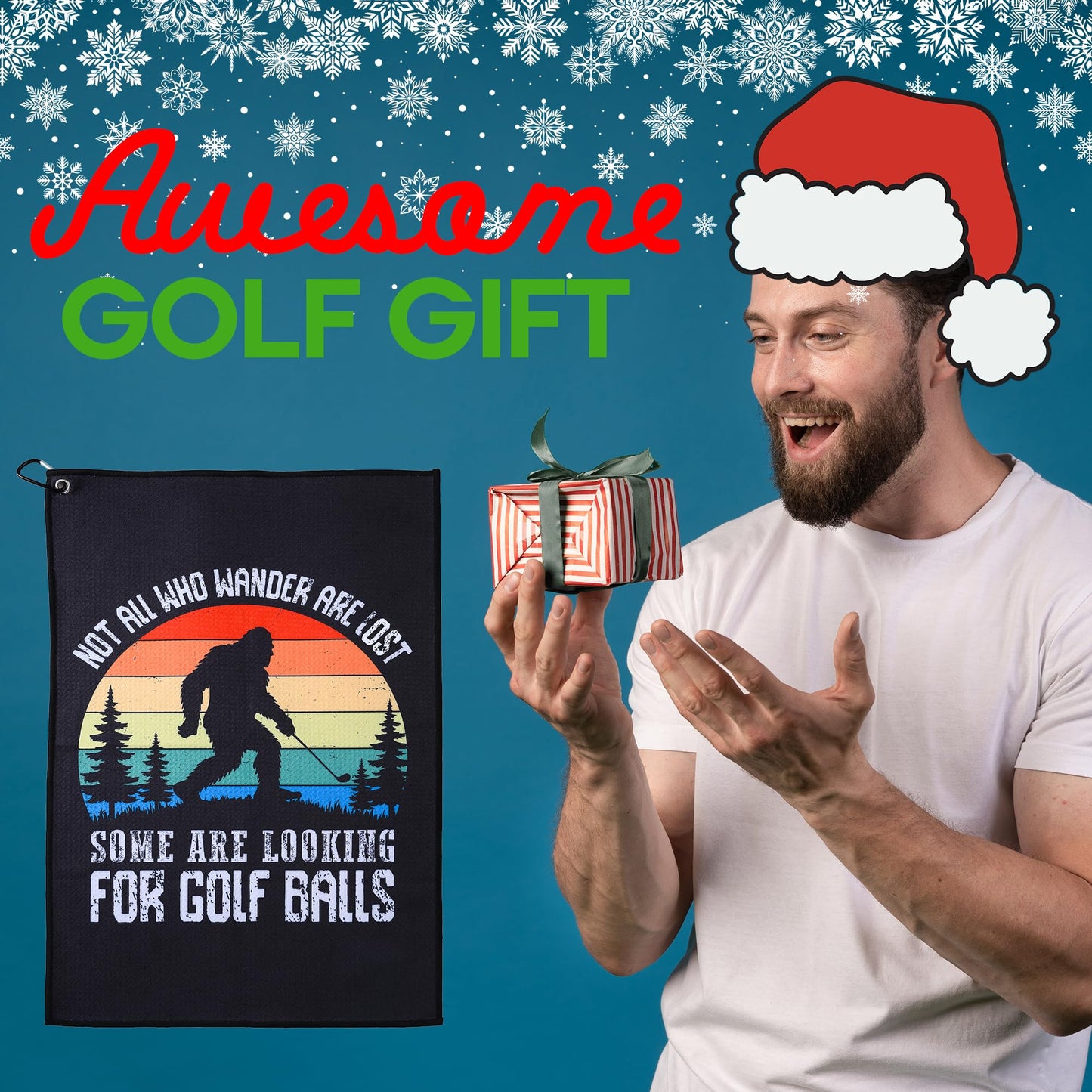 ZEETY Funny Golf Towel – Humorous Golf Towel for Golf Bags, Perfect Golf Gifts & Accessories for Men and Women Golfers