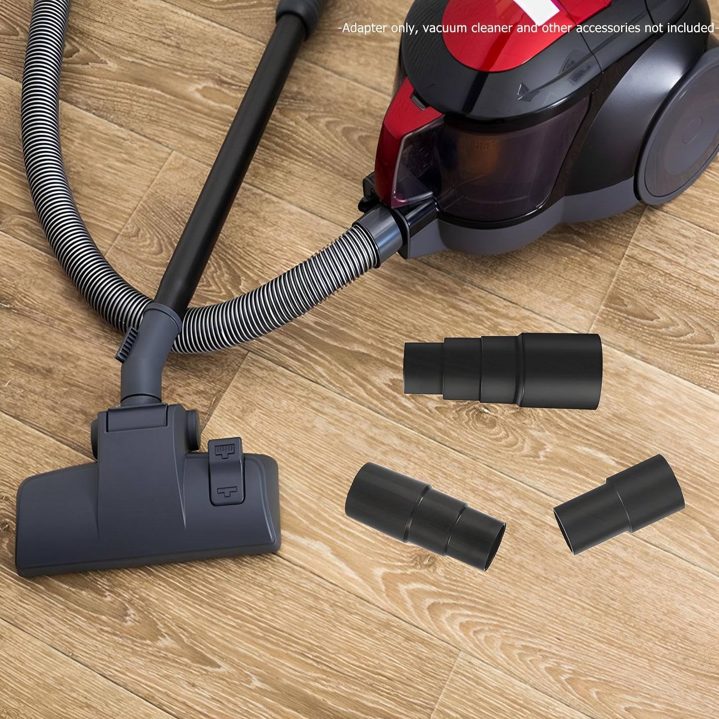 3Pcs Universal Vacuum Hose Adapter Wet Dry Vacuum Adapter for Shop Vacuum - Converts 1-3/8" to 1-1/4", 1-1/2" to 1-3/8" to 1-1/4", 1" to 1-1/8" to 1-3/8" to 1-5/8"