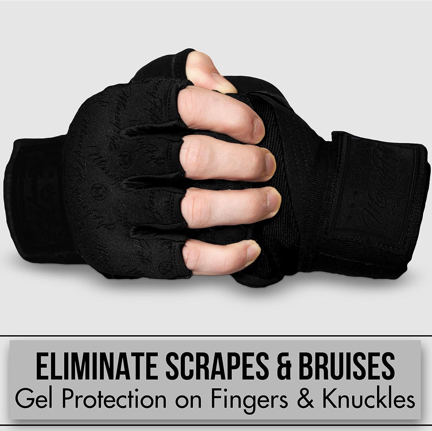 Quick Gel Boxing Wraps - Ultimate Fist, Knuckle & Wrist Protection for Kickboxing & MMA | Unisex Sizes
