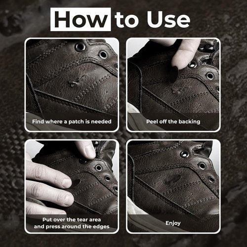 aZengear Repair Patches - Waterproof Self-Adhesive for Jackets, Tents, Shoes & More | 11 Pcs Charcoal Brown