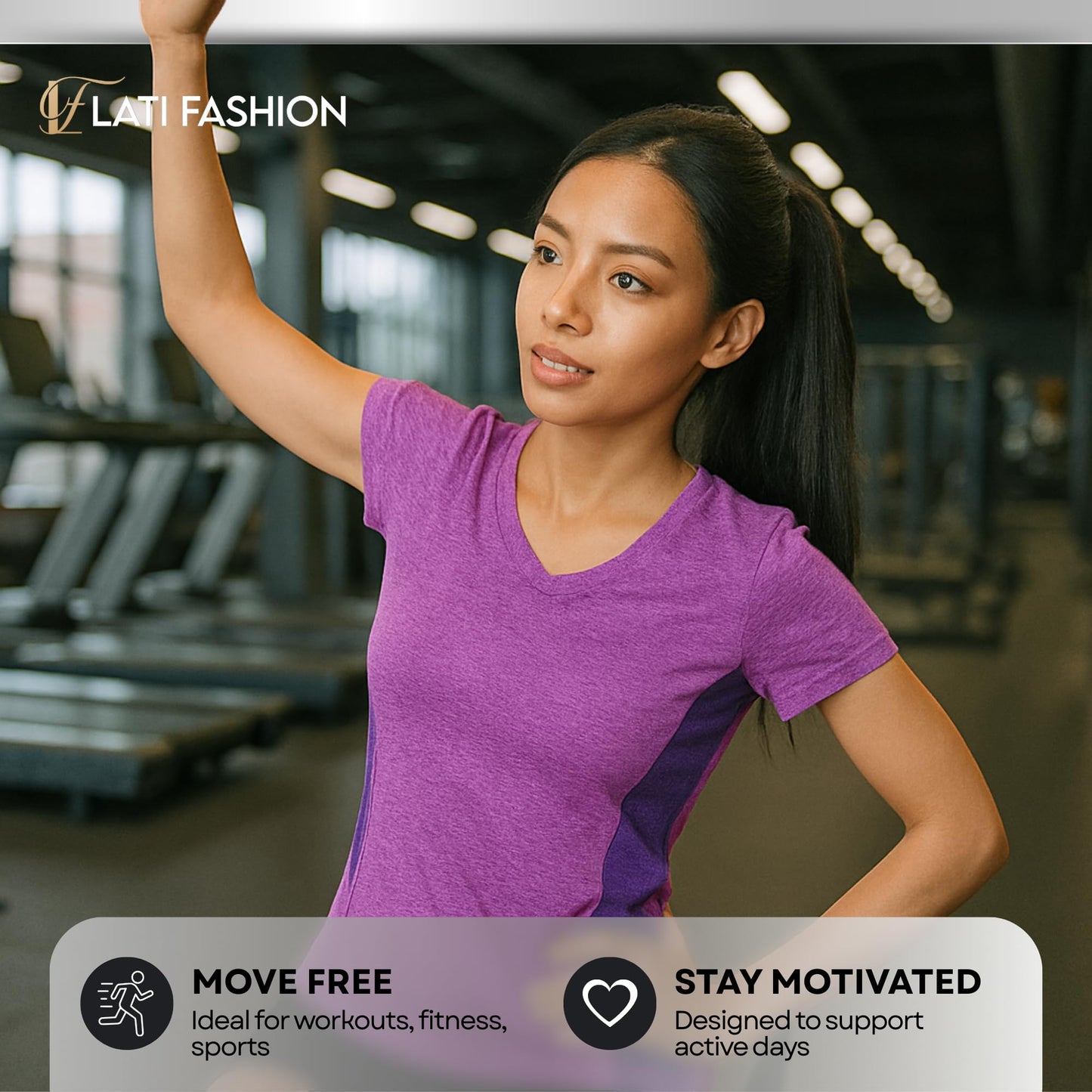 Lati Fashion 5 Pack Dry Fit Shirts for Women Workout Tops Short Sleeve V Neck Womens T Shirts for Yoga Running Pilates S-3X (US, Alpha, Large, Regular, Regular, Set6)