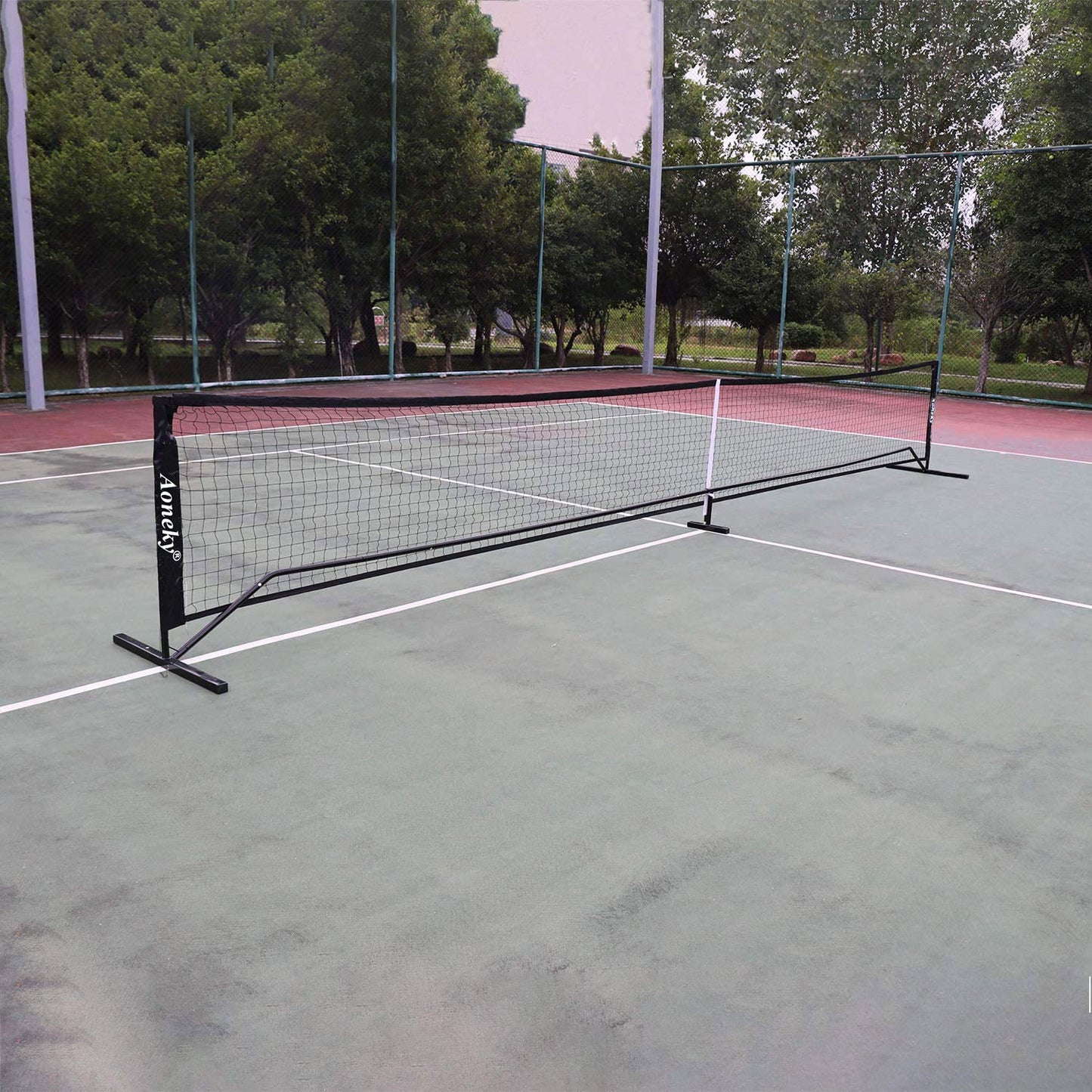 Aoneky Portable Pickleball Net System - Official Size 22ft x 36in, Professional Grade with Steel Frame & Easy Setup for Indoor Outdoor Play, Tournament Practice & Backyard Games
