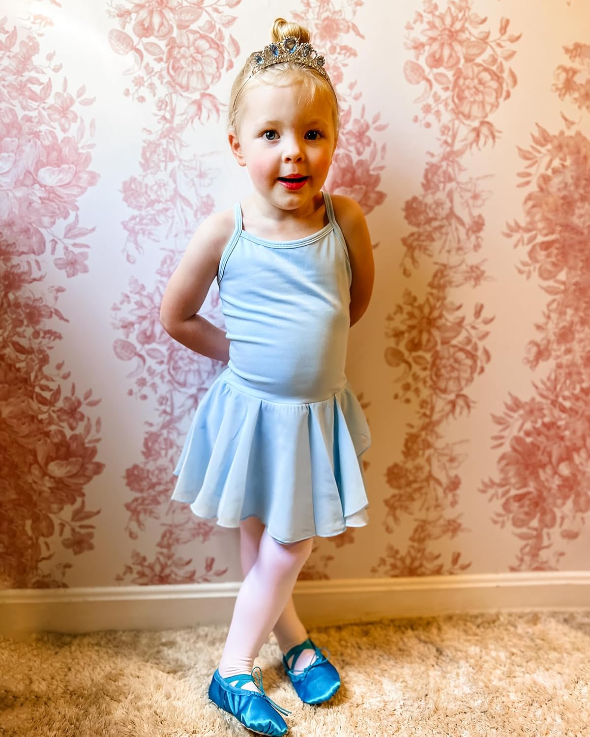 Stelle Ballet Shoes for Girls - Satin Ribbon Dance Slippers | Toddler to Big Kids Sizes