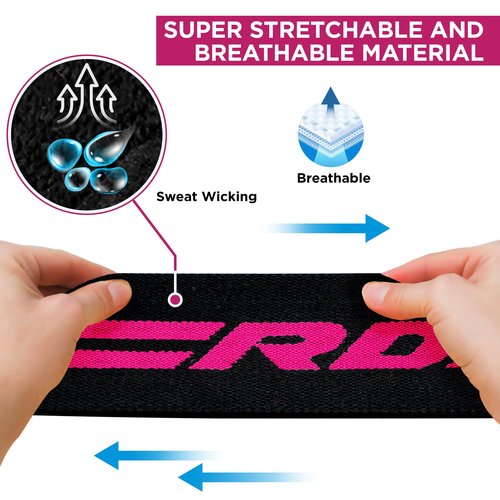 RDX Knee Wraps for Weightlifting, 78” Elasticated Straps Power Lifting Leg Press Support Gym Fitness Squats Workout Men Women