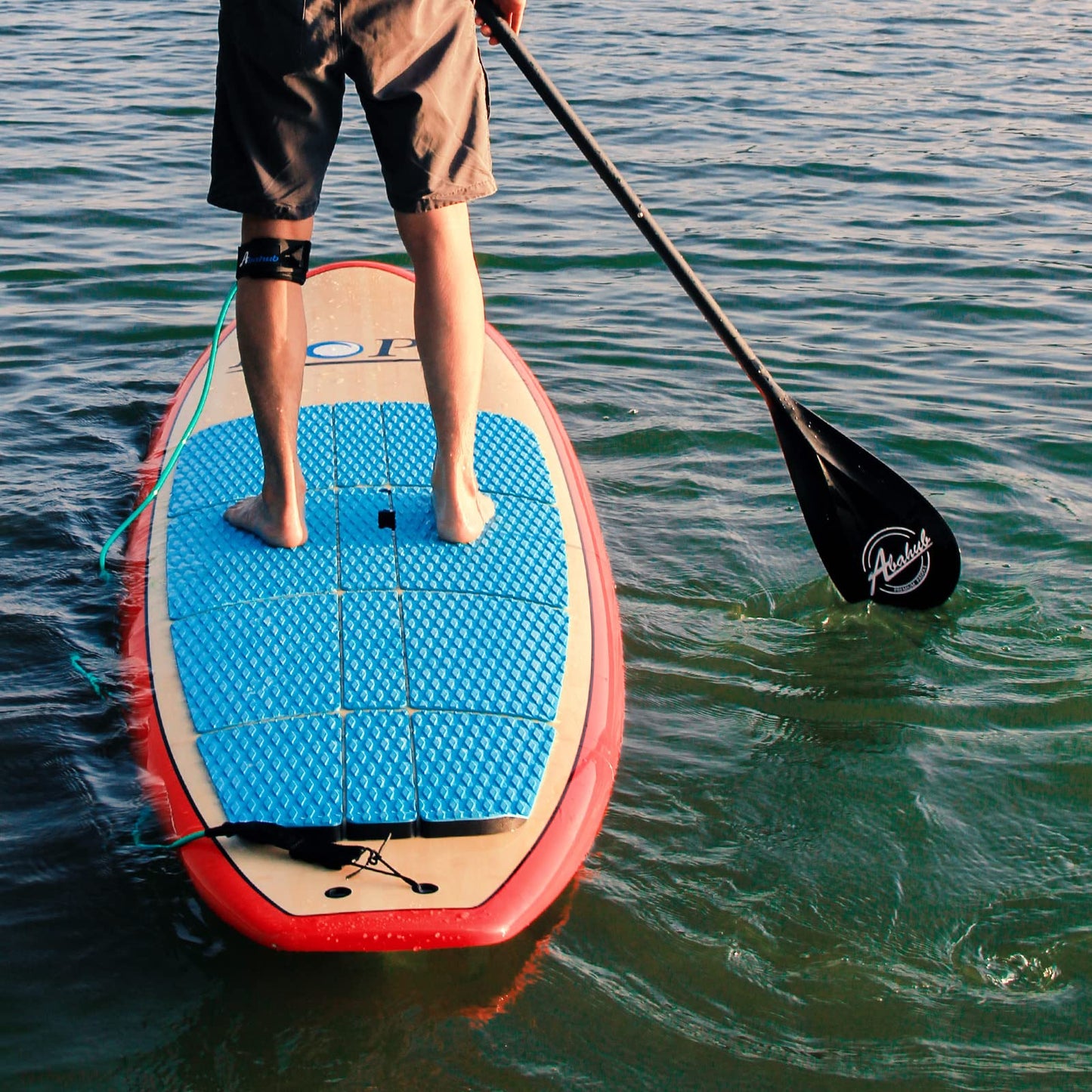 Abahub Carbon SUP Paddles, 1 x 3 Section Adjustable 67" - 86" Carbon Fiber Shaft, Lightweight Stand-up Paddle Oars for Paddleboard, Black Print Plastic Blade + Paddle Bag