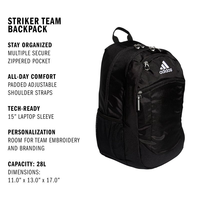 Striker Team Sports Backpack for soccer and more, workout bag for men and women