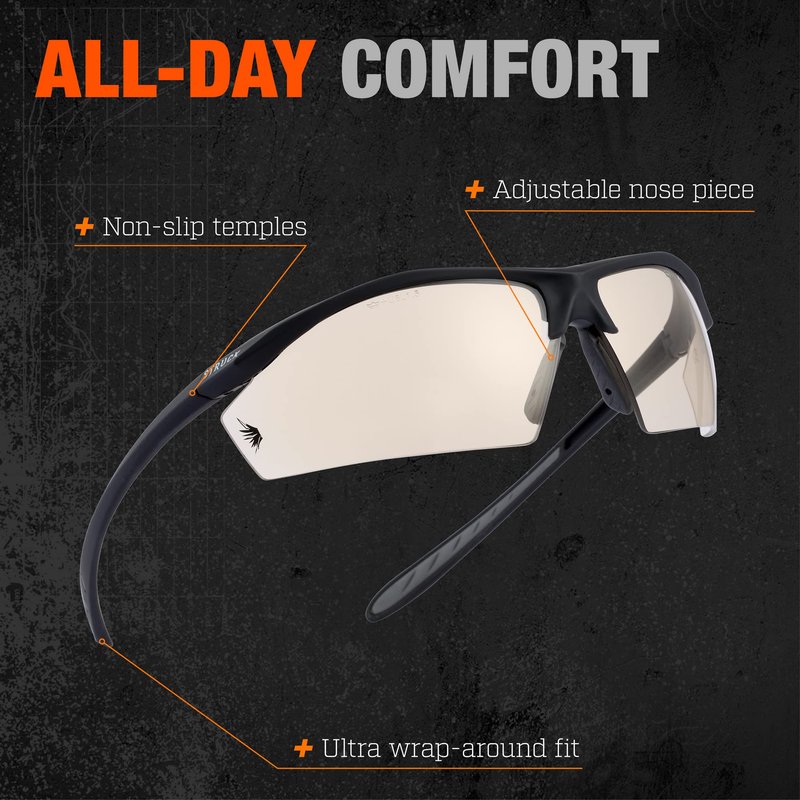 Bolle Tactical Tryon Spectacles CSP PC Lens Platinum Coating