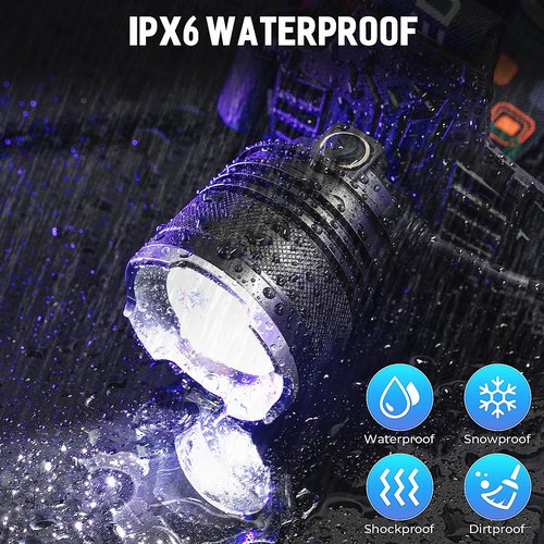 LED Rechargeable Headlamp 2 Pack, 99,000 Lumens Head Lamps (Include Βattery) Super Bright Long Distance Headlamps with 5 Mode Waterproof, 90° Adjustable Head Lights for Forehead Adults Outdoor Camping