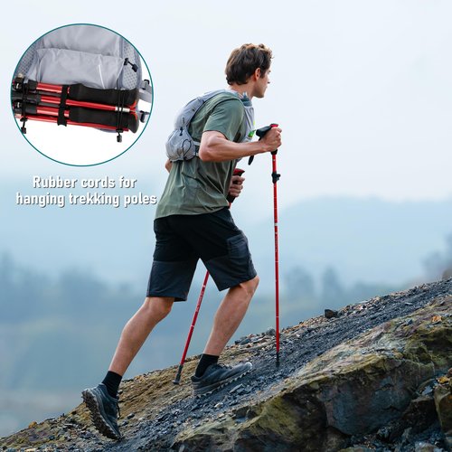 Running Vest with Water Bladder 1.5 Liter, Small Hydration Water Vest, Lightweight Hydration Pack Multi-Pocket 11x - for Hiking Race Trail Marathon for Women Men