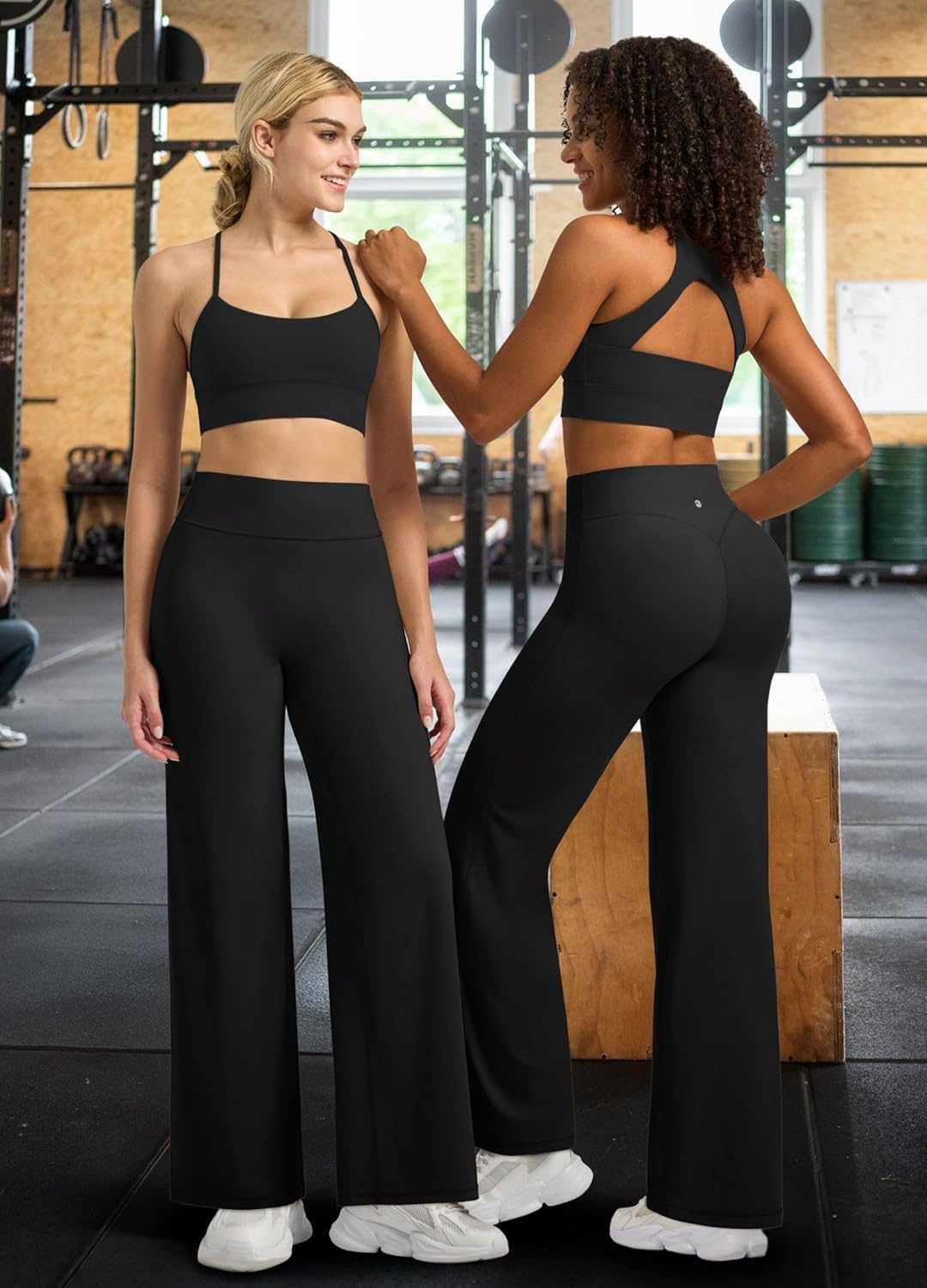 Willit High Waist Yoga Leggings - Buttery Soft Wide Leg Workout Pants for Women | Comfortable Fit