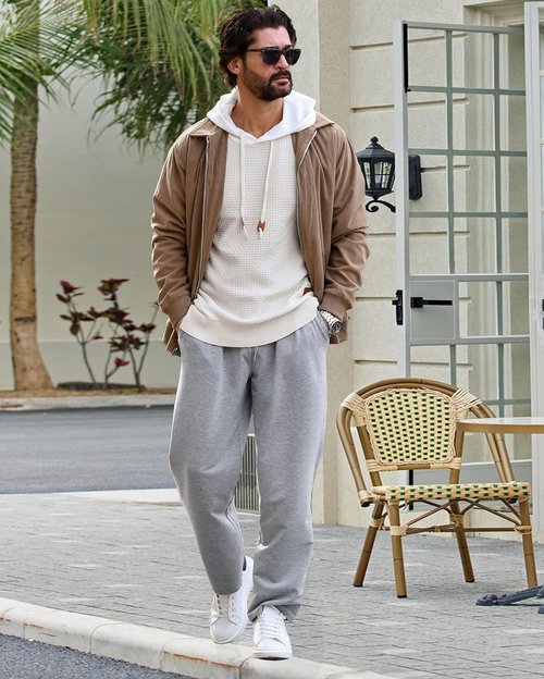 COOFANDY Men's Cotton Jogger Pants - Lightweight Casual Lounge Pants with Pockets | Open Bottom Design