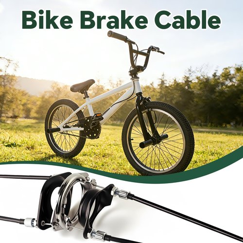 BMX Bike Gyro Brake Cables Front+Rear (Upper+Lower) with Spinner Rotor Full Kit, Bicycle Brake Lines Set Cable Wire & Housing, Suitable for Most Gyro Systems and 20" Bikes, Stabled