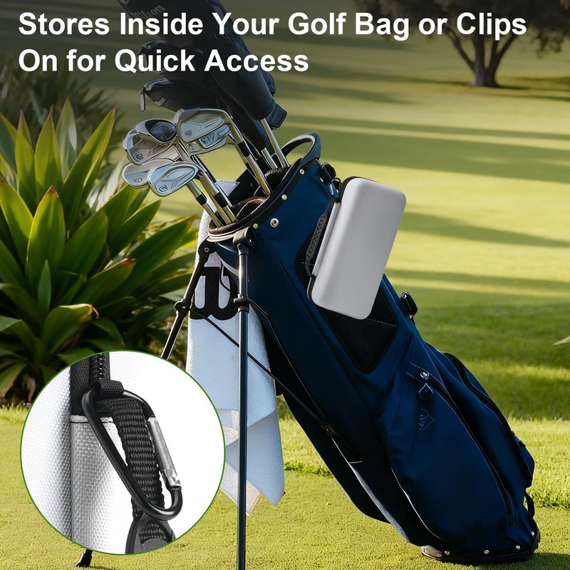 Golf Glove Case with Portable Glove Shaper, Removable Accessories Hard Case Bag for Phone, Tees, Divot Tools & Ball Marker, Repair Tools, and Golf Essentials, Gifts for Men & Women