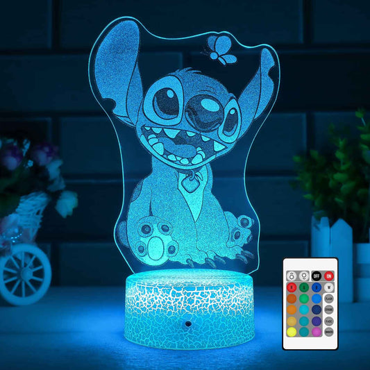 vpgun 3D Illusion Night Light.Cute Light with Remote Control and Smart Touch, Lamp Cute Room Decor for Girls Birthday Christmas Gifts