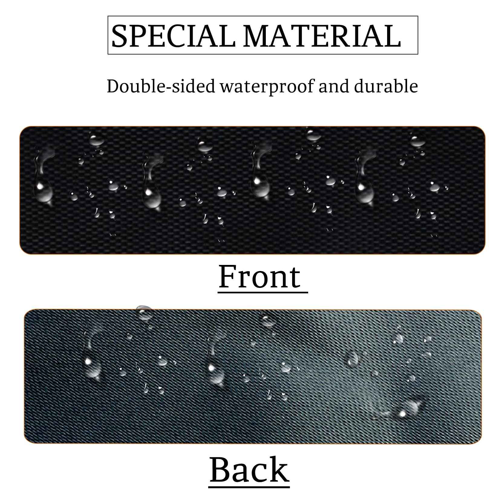 Air Conditioner Cover for Outside Units, Heavy Duty Central AC winter Cover Defender Outdoor Top Waterproof Snow-Resist (Black, 28 x 28 inch)