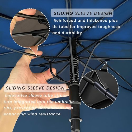 Golf Umbrella - Extra Large 54/62/68/72 Inch Double Canopy | Windproof & Waterproof Design