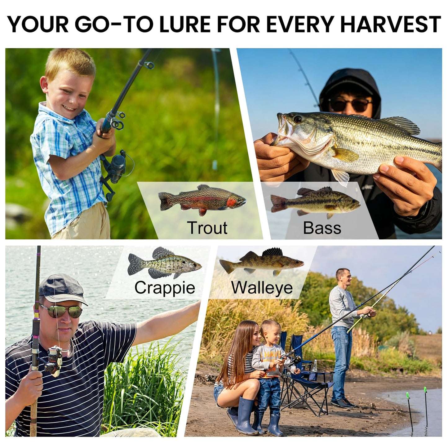 TRUSCEND Duramax Easy Catch TPE Soft Fishing Lures with BKK Hooks, Trembly Sinking and Vibrating Swim for More Bites, Pre-rigged Tear-Resistant Swimbaits for Bass, Trout, Crappie, Freshwater Saltwater