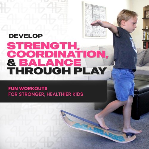 Balance Board for Kids | Slackline Wooden Wobble Board - Enhance Coordination for Sports Training
