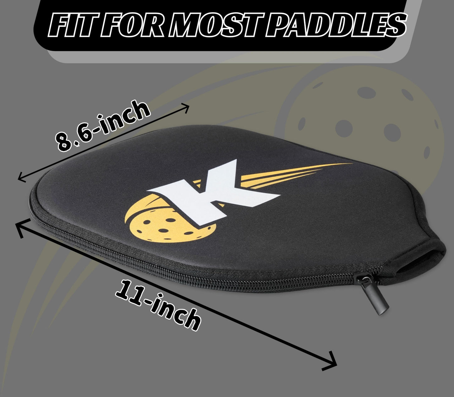 CybGene Pickleball Gifts for Men and Women, Pickleball Paddle Cover Gifts on Birthday and Christmas - J