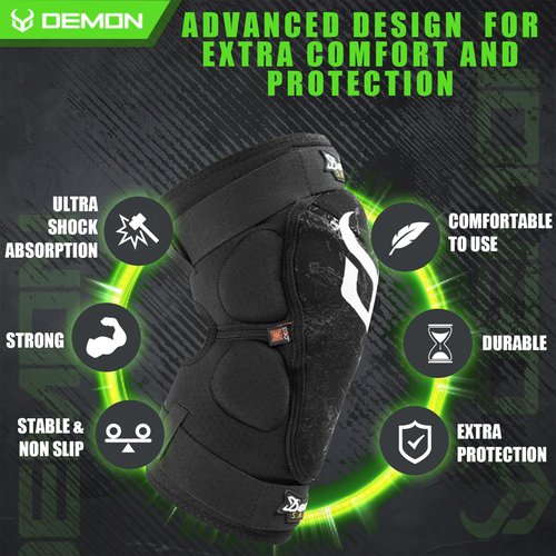 Demon Hyper X D30 V3 Mountain Bike Knee pad | BMX | MX | Snowboard (Large)