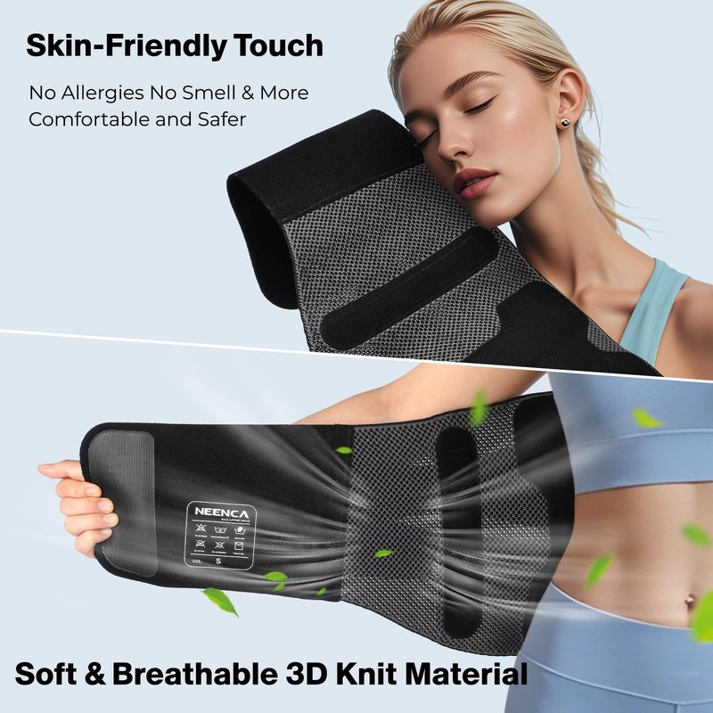 NEENCA Back Brace for Lower Back Pain Relief with Bionic Support System, Adjustable Lumbar Support Belt for Men & Women with Lumbar Pad, Soft Breathable Mesh for Herniated Disc, Sciatica, Scoliosis...