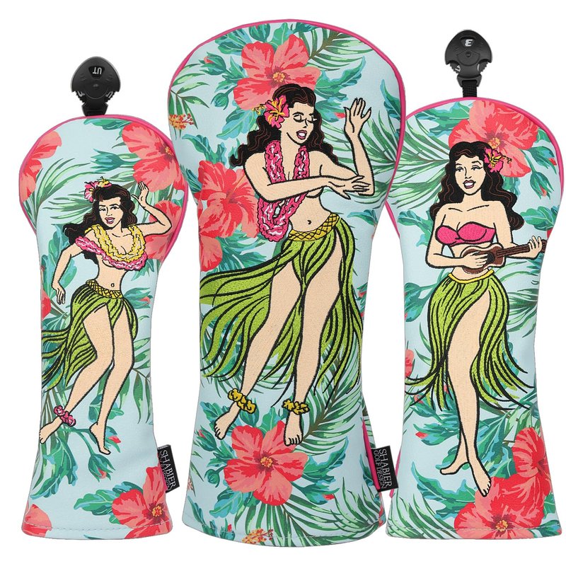 SHABIER Golf Driver Headcover with Hawaiian Girl Design for Golf Driver Club