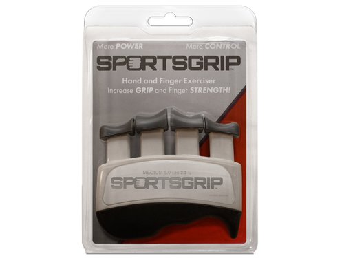 SPORTSGRIP Hand and Finger Exerciser (Medium - 5lbs / 2.3kg) – Best Ergonomic Finger Strengthener to Improve Grip for All Sport Athletes