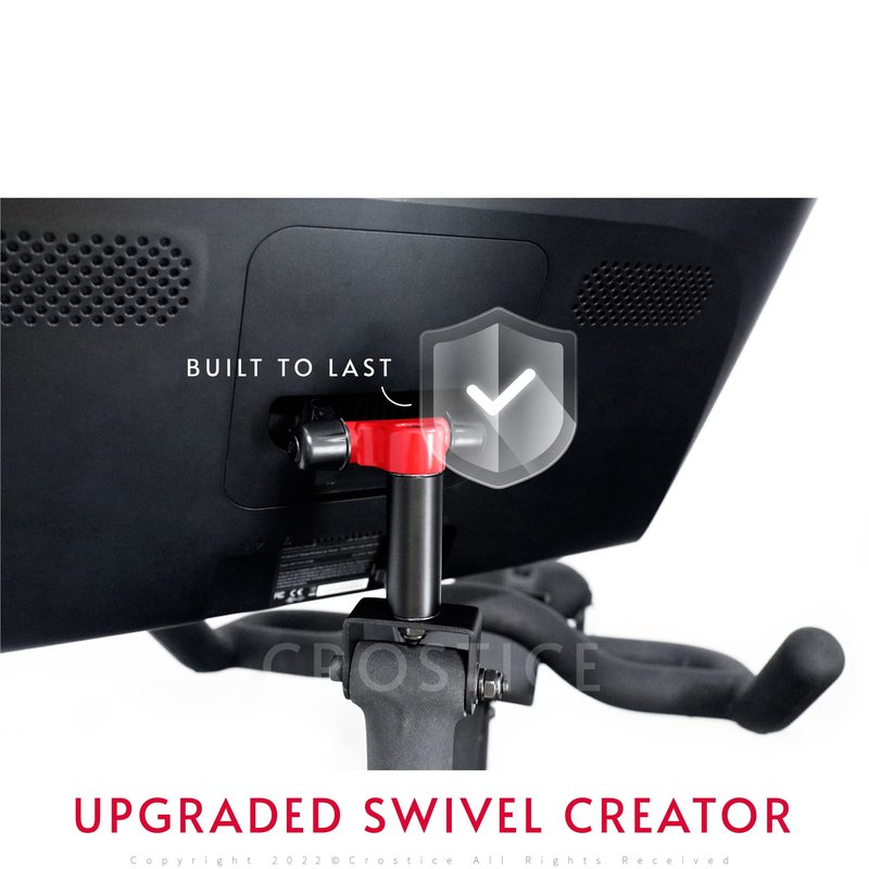 Swivel Mount Compatible with Peloton Bike OG, Pivot for Off-Bike Workout, 360° Movement Swivel Adapter, Monitor Screen Attachment, Accessories for Turning Screens, Easy Installment& Sturdy, Red