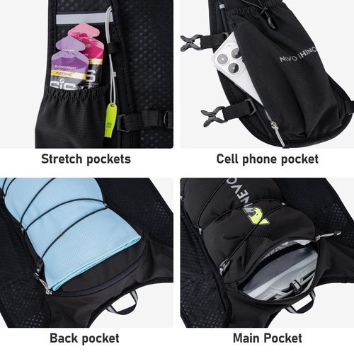 Hydration Running Vest for Women, Water Vest Backpack 5L Small, Lightweight Hydration Pack Vest Women for Hiking, Trail Marathon Race (Pack with 1.5L Water Bladder)