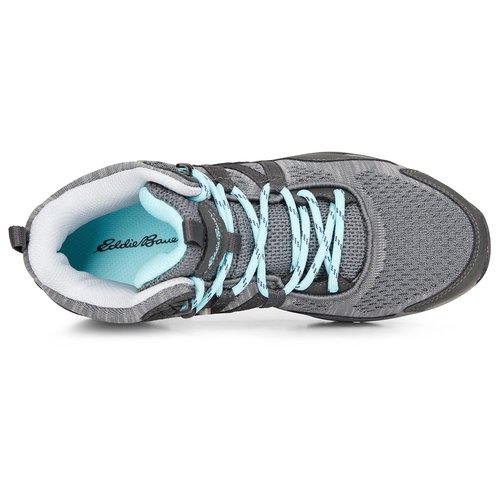 Eddie Bauer Womens Hiking Sneakers Klamath Mid Water Resistant Lightweight All Weather Outdoor, Dark Grey, 7.5 US