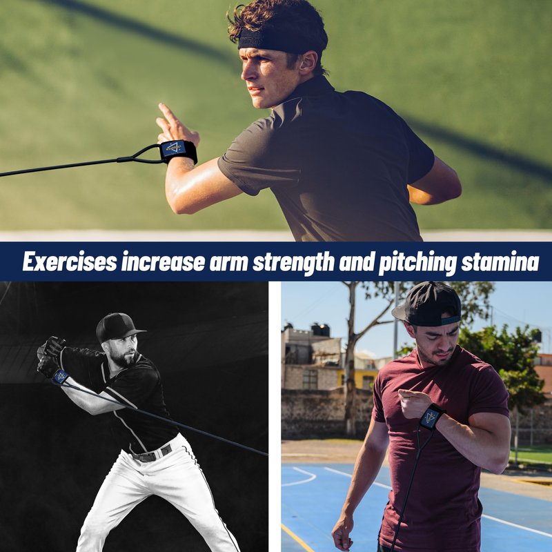 Baseball Band Resistance Band for Pitchers, Arm Trainer for Throwing Training, 40lb - Blue