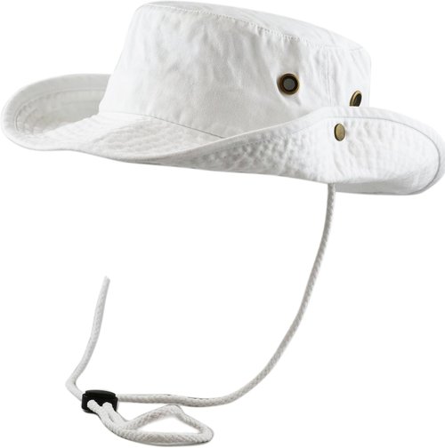 Hat Depot | Cotton Stone-Washed Safari Bucket Hat - Foldable, Double-Sided, Wide Brim