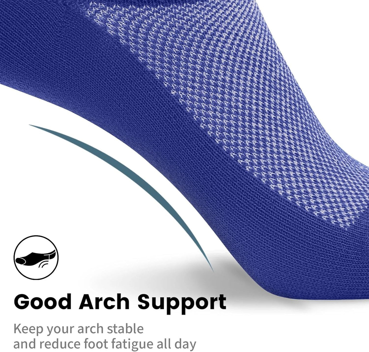 Wernies No Show Socks for Men - Low Cut Ankle Cotton Socks with Non-Slip Grips | Sizes 6-10 & 11-13