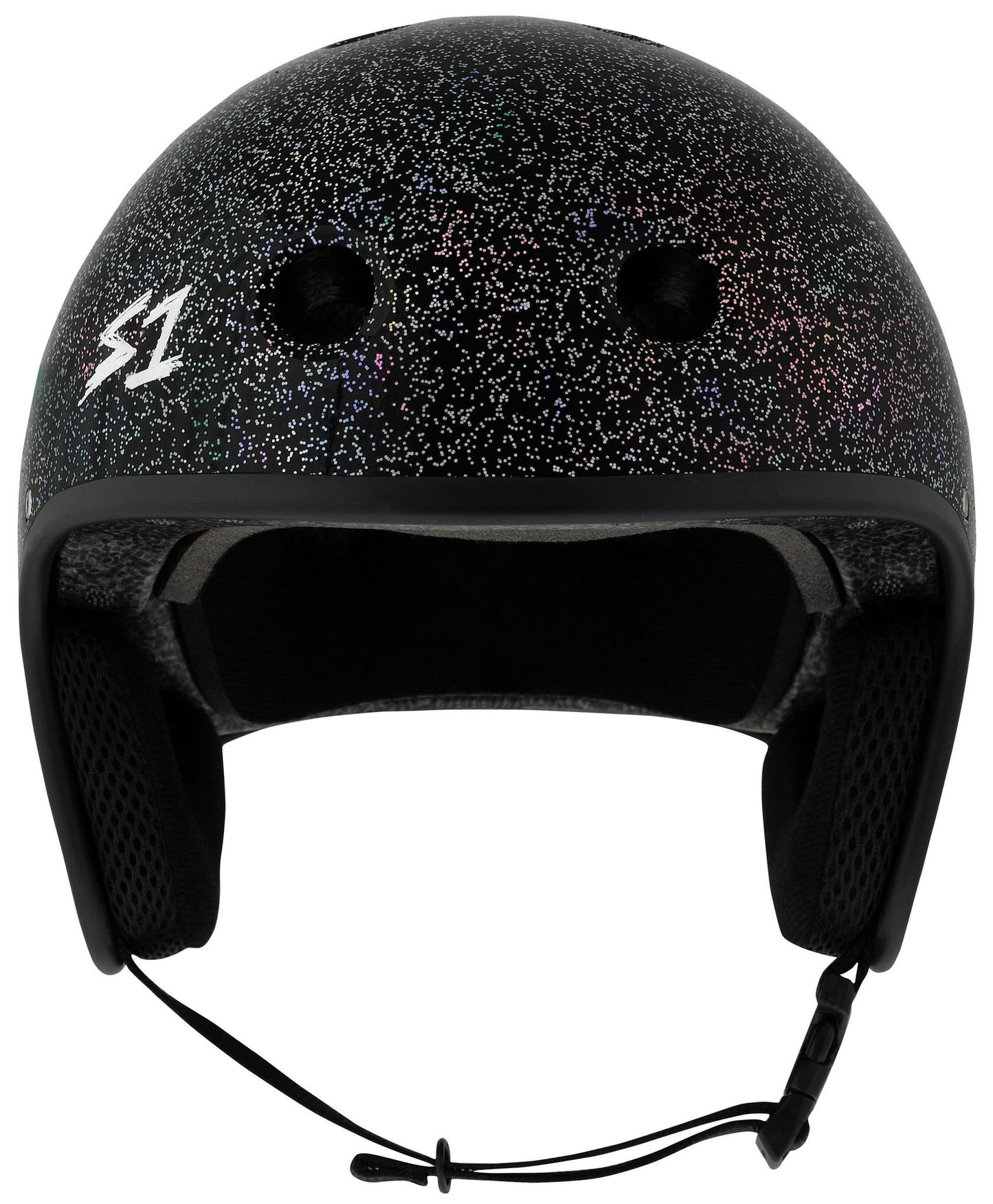 S1 Retro Lifer E-Helmet for E-Bike, E-Scooter, E-Skateboard - NTA 8776 Certified up to 28 mph, ASTM, CPSC - Black Gloss Glitter Large (22")