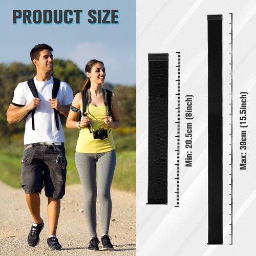 Anpzband 3Packs Bicep/Ankle Band Compatible with Whoop 4.0, 40cm Adjustable Nylon Strap, Breathable Design for Gym/Running/HIIT, Washable & Durable (No U-Shape Frame)