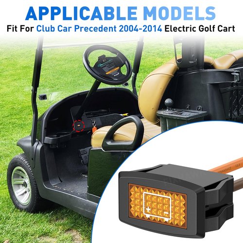 FIXHAWK 48-Volt Battery Warning Light with CDM Reading Capability for Club Car Precedent 2004-2014 Electric Golf Cart,Replace OEM 102508701