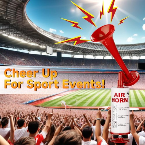 BANHAO Super Loud Handheld Air Horn - Reusable Noise Maker for Boating, Camping & Events